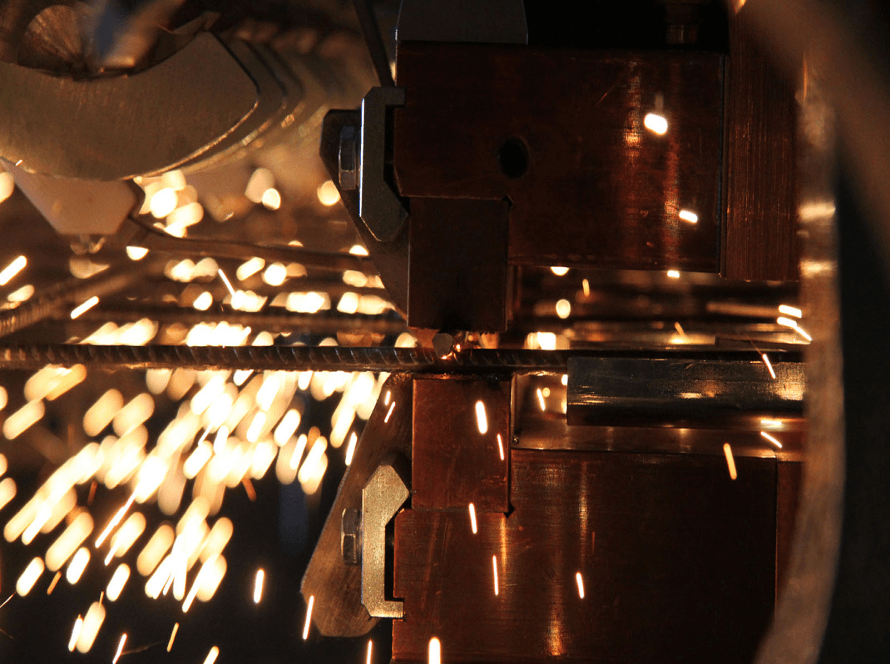 آلة لحام شريط التسليح