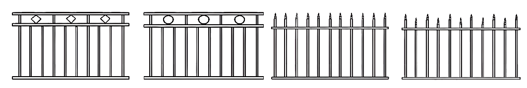 سياج أنبوبي فولاذي