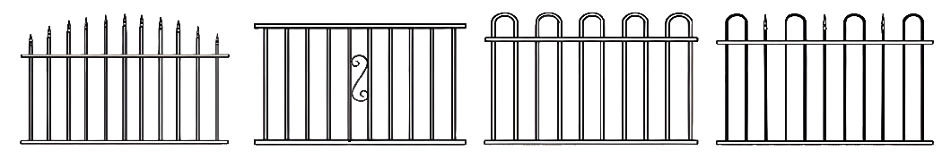 سياج أنبوبي فولاذي