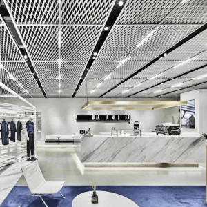 الألومنيوم لوحات السقف شبكة معدنية موسعة Fbrication مخصص