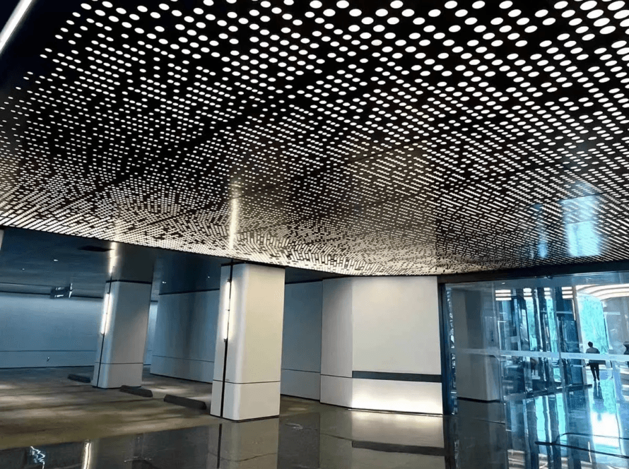 Techo de metal perforado de aluminio Personalizar