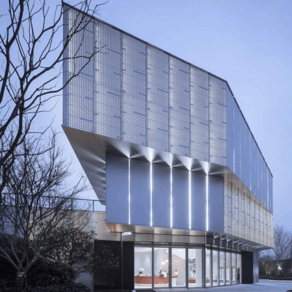 جدار ستارة معدنية مثقبة من الألومنيوم