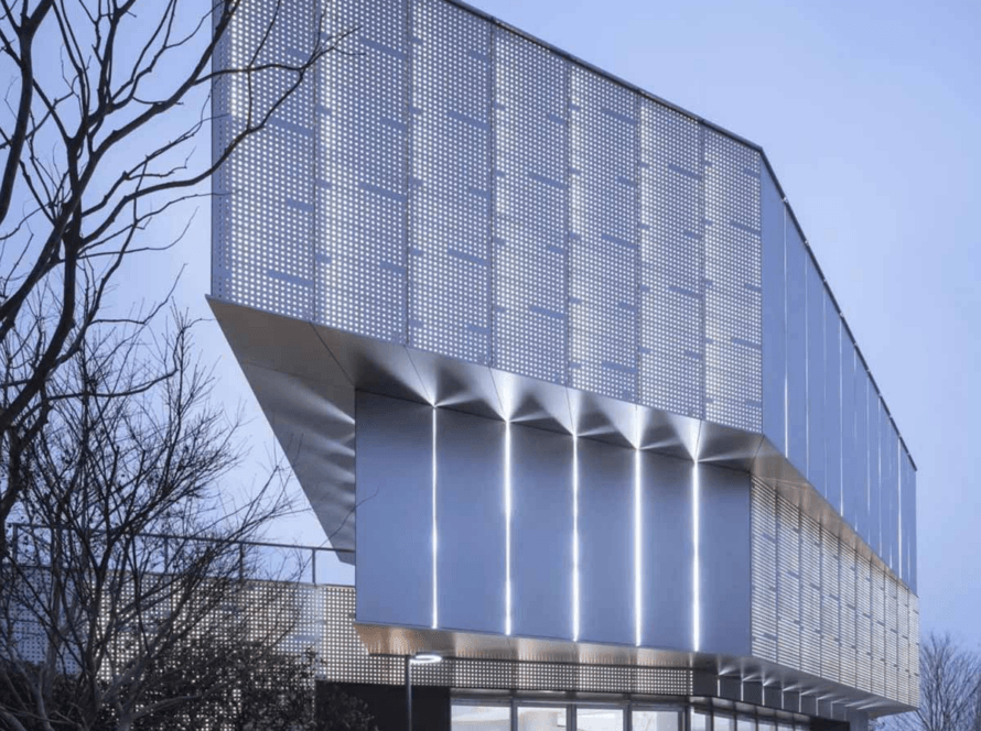 جدار ستارة معدنية مثقبة من الألومنيوم