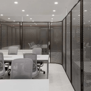 جدار تقسيم الشاشة المثقبة من الألومنيوم