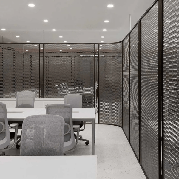 جدار تقسيم الشاشة المثقبة من الألومنيوم