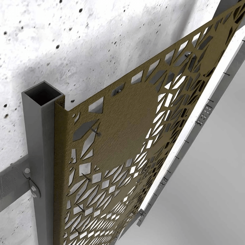 تصنيع لوحة واجهة ستارة معدنية من الألومنيوم مقطوعة بالليزر