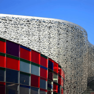 لوحة حائط لواجهة ستارة معدنية من الألومنيوم مقطوعة بالليزر