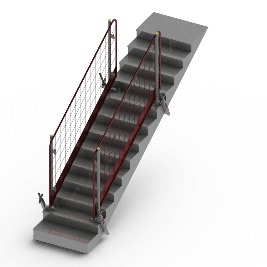 حاجز شبكي على الدرج