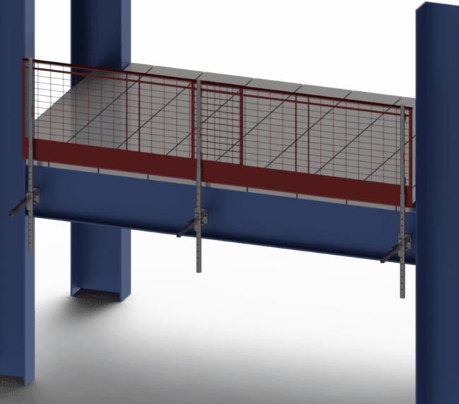 التثبيت المسبق على العوارض الفولاذية