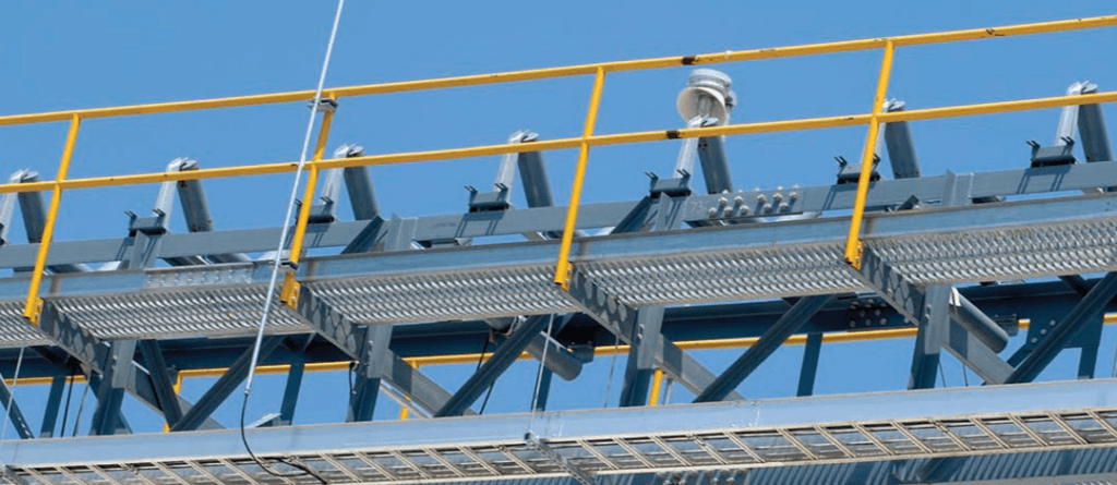 ممشى شبكي للسلامة بقبضة شديدة التحمل