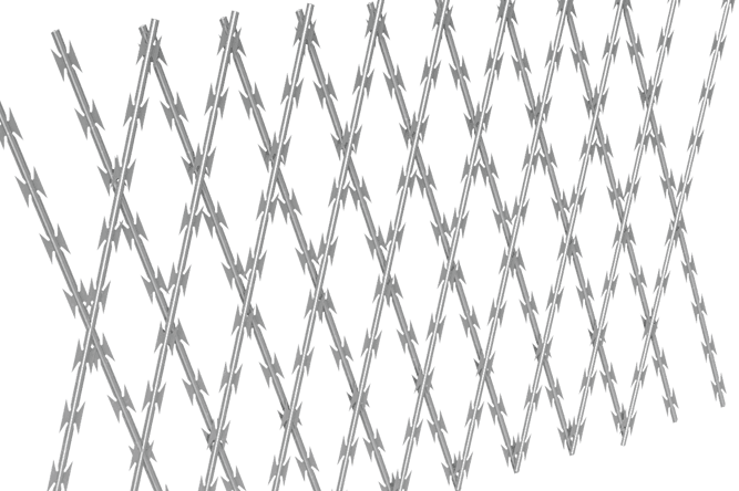 سياج شبكي من الأسلاك الشائكة الملحومة عالي الأمان