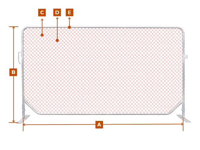 New Zealand PVC Coated Temporary Fence Specifications