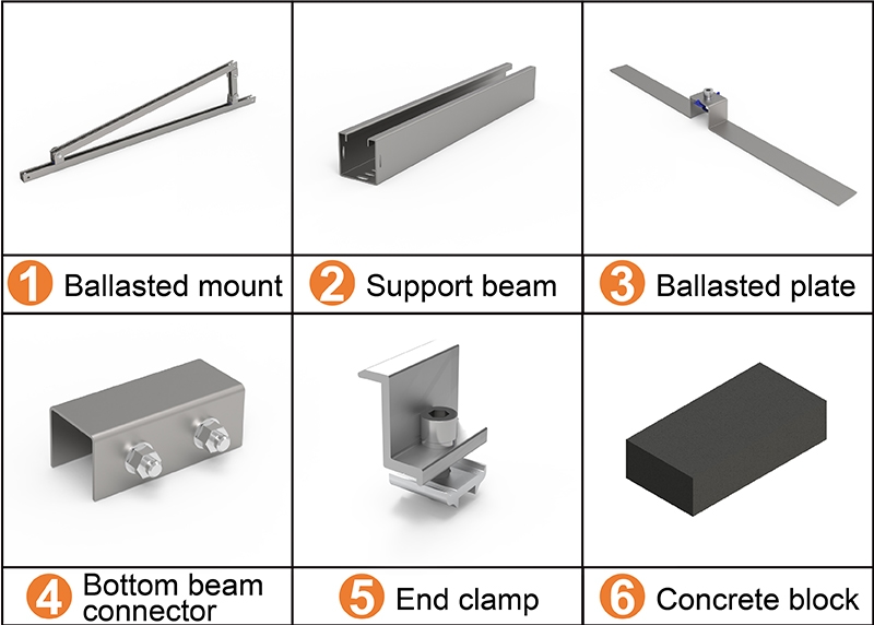 Rooftop-Solar-Module-Mounting-Structure-Accessories